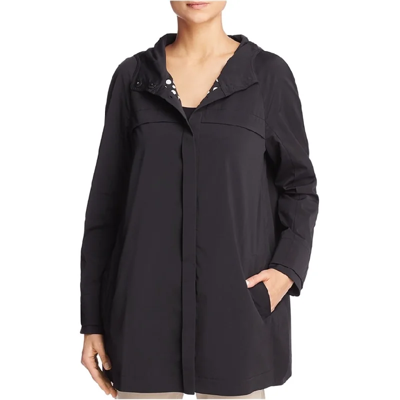 ladies' long hooded winter coat -Finity Womens Basic Anorak Jacket