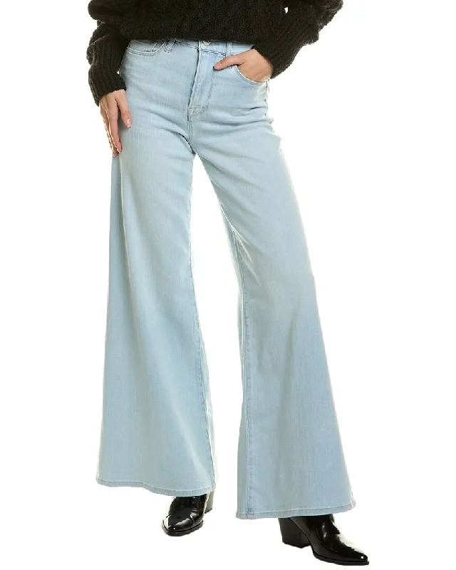 women's black high-waisted jeans -FRAME Denim Clarity Palazzo Jean