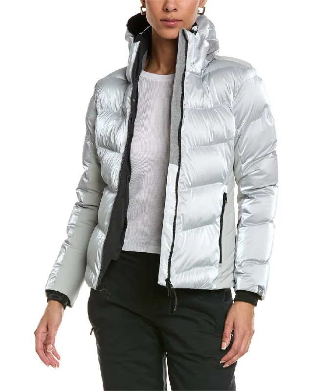 ladies' longline puffer coat -CAPRANEA Varuna Wool-Blend Jacket