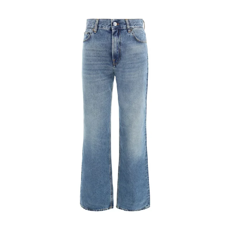 women's light wash bootcut jeans -Haikure Korea Women's Jeans