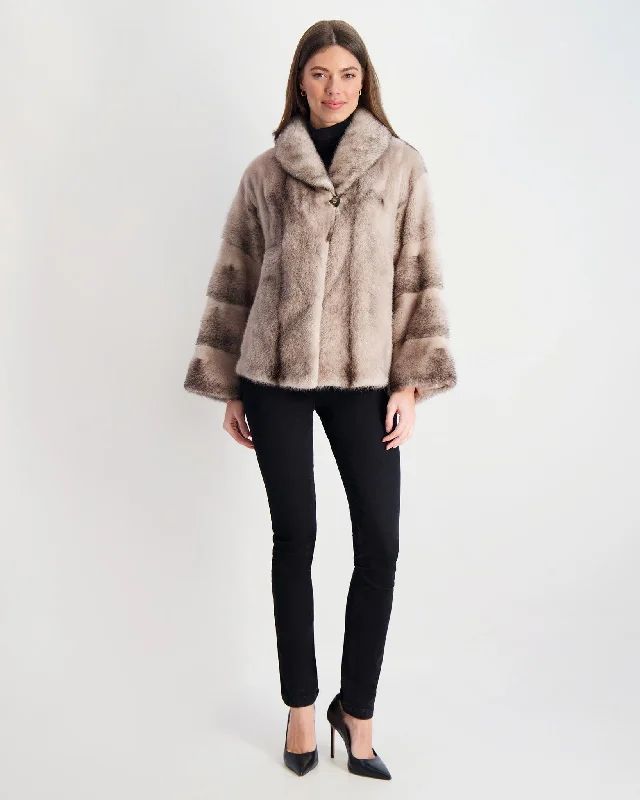 warm down coat for women -Mink Jacket