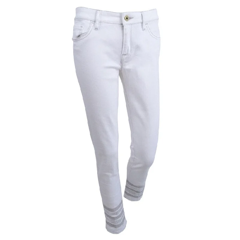 comfortable relaxed fit jeans for women -Tommy Hilfiger Women's Embellished Skinny Jeans