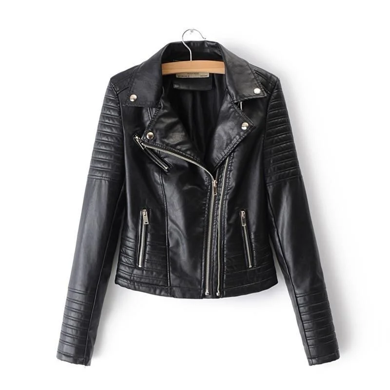 women's relaxed boyfriend blazer -Taylor Leather Jackets For Women