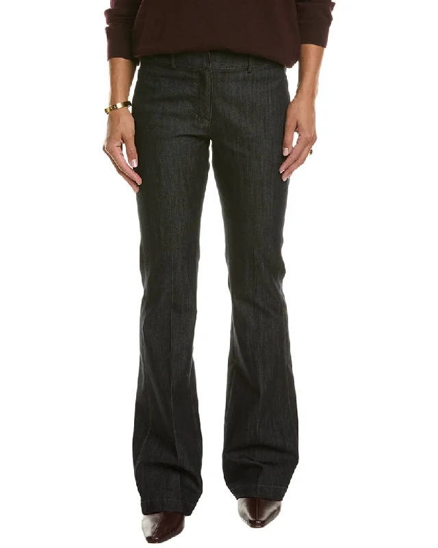 ladies' vintage washed jeans -Elie Tahari Flare Pant