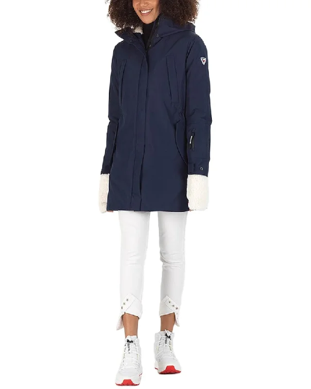 cropped faux leather jacket for women -Rossignol Parka