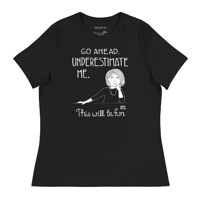 women's lace short sleeve blouse -Underestimate Me Women's T-Shirt