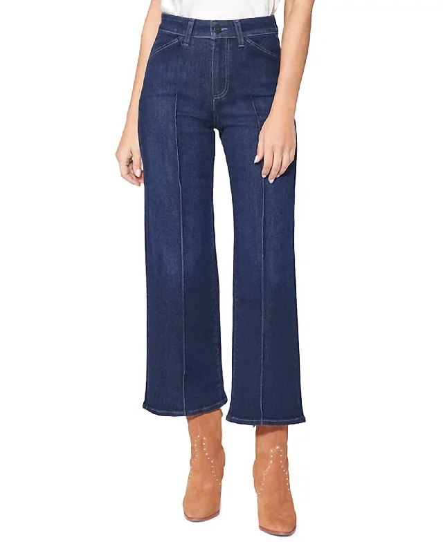 ultra-lightweight summer jeans for women -Anessa Trouser Pockets Pintuck Jean In Arcelia