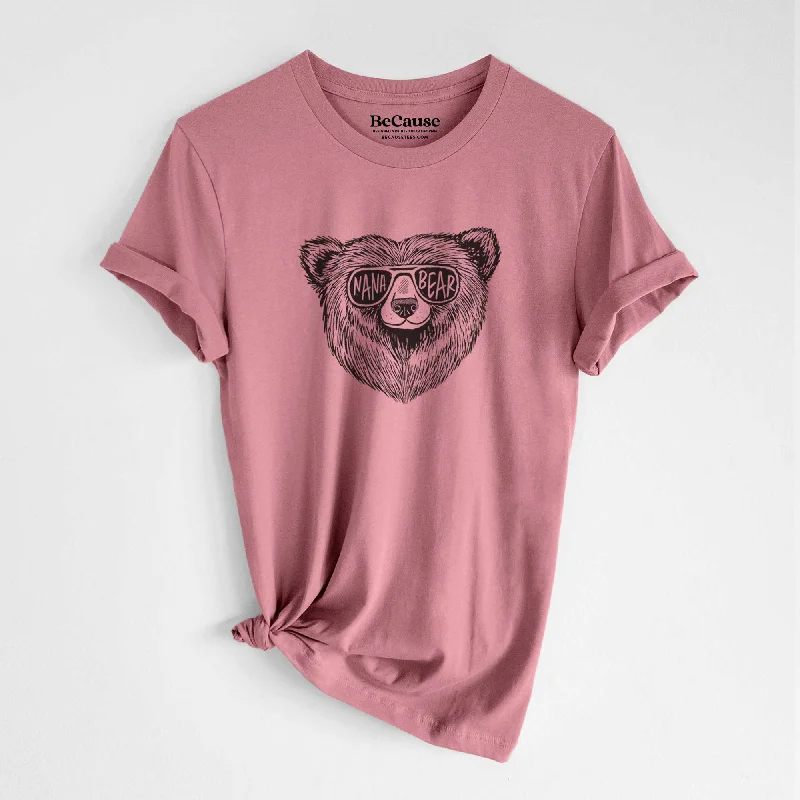 plus size trendy short sleeve tops for ladies -Nana Bear - Lightweight 100% Cotton Unisex Crewneck