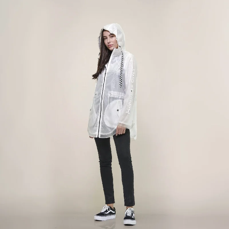 classic women's wool coat -Women's Translucent Long Jacket