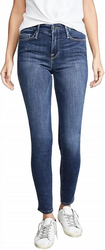 women's slouchy baggy jeans -Women's Legs Skinny Jeans In Blue