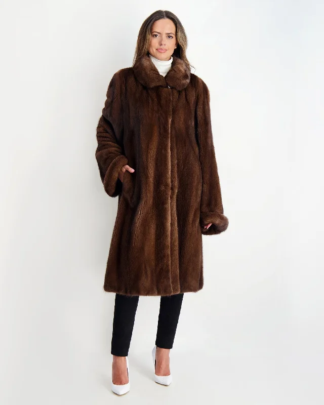 lightweight packable jacket for women -Mink Short Coat