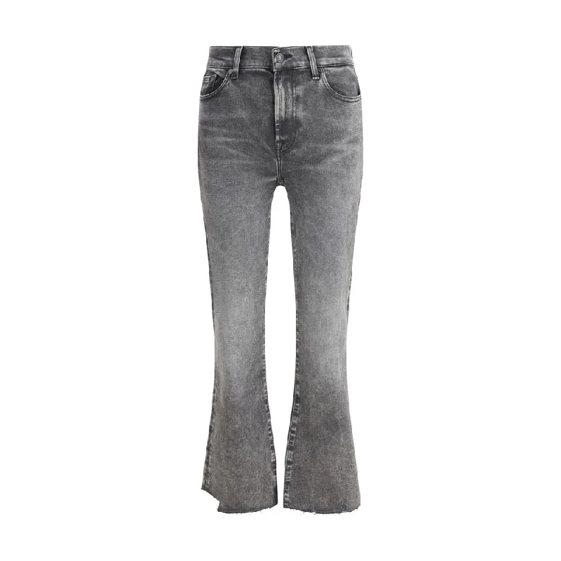 women's distressed high-waisted denim -7FOR Women's Jeans