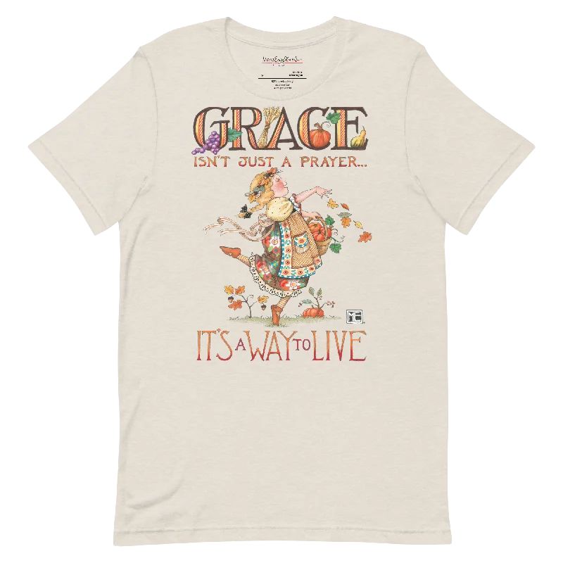 lightweight travel short sleeve shirts for women -Grace Unisex T-Shirt