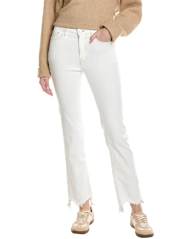 ladies' cropped denim pants -FRAME Denim Le High Au Natural Straight Jean