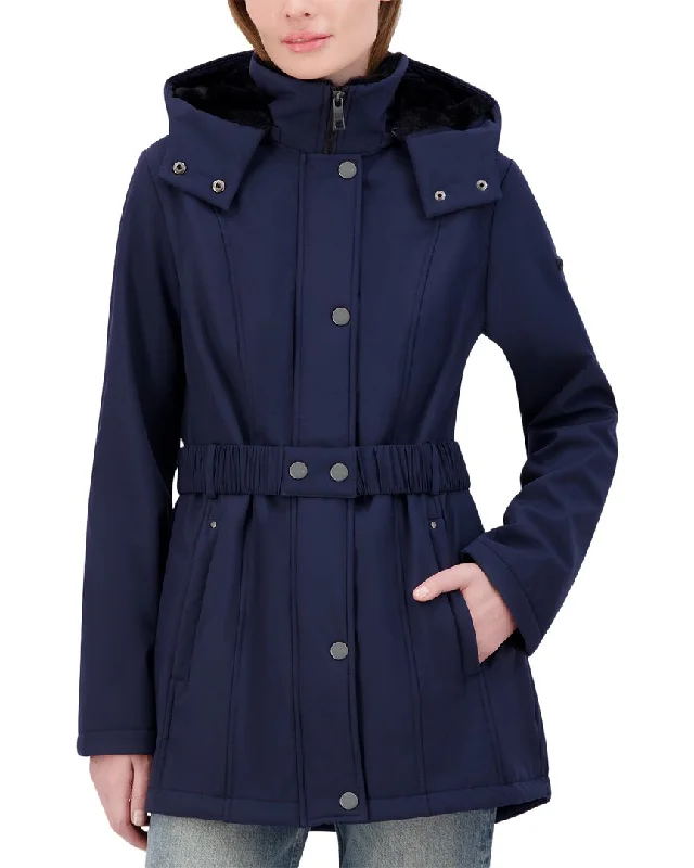 women's reversible coat -Nautica Belted Softshell Jacket