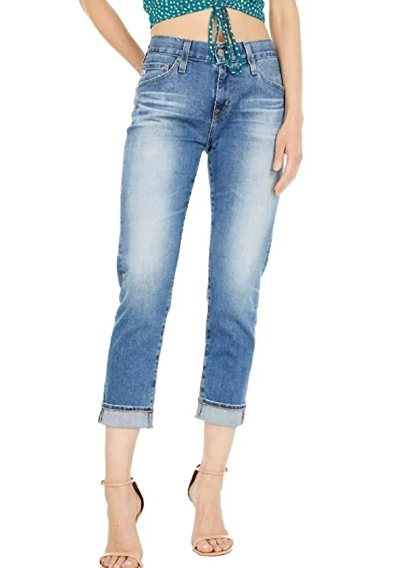 ladies' classic fit boyfriend jeans -Ex-Boyfriend Slouchy Slim Leg Jean In 18 Years Discovery