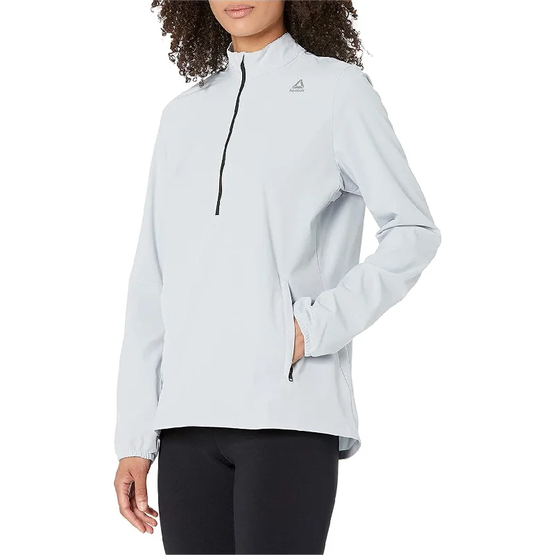 women's biker-style leather jacket -Reebok Womens Bolton Running Track Jacket