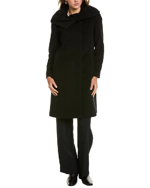 warm padded coat for women -Cinzia Rocca Icons Medium Wool & Cashmere-Blend Coat