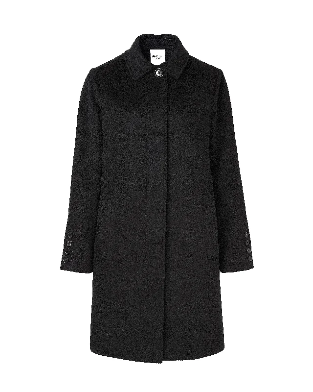 women's varsity bomber jacket -CASHMERE CLASSIC COAT