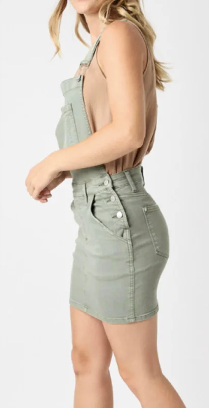 women's ultra-soft jegging jeans -Overalls Skirt In Sage