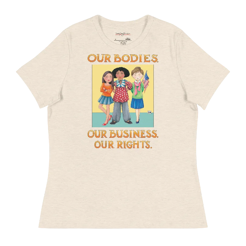 breathable short sleeve shirts for women -Our Rights Women's T-Shirt