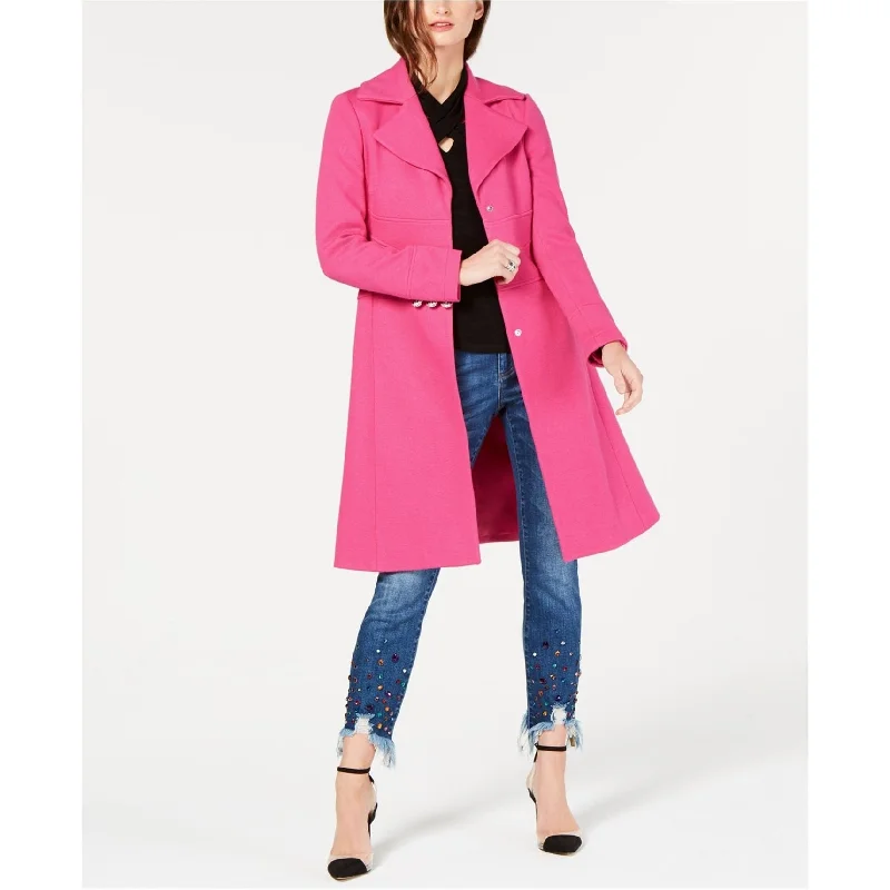 cozy teddy coat for ladies -I-N-C Womens Ponte Coat, Pink, Large