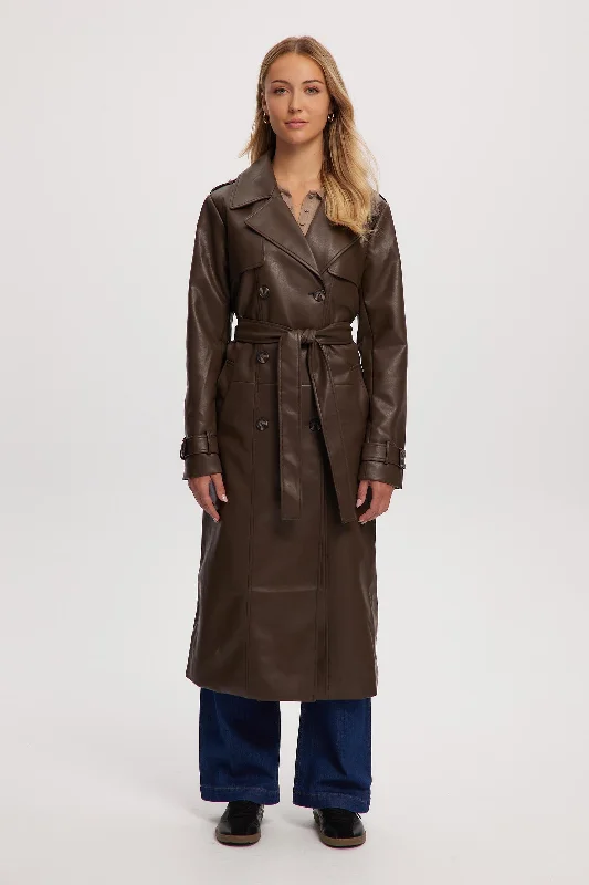 ladies' longline puffer coat -Albina