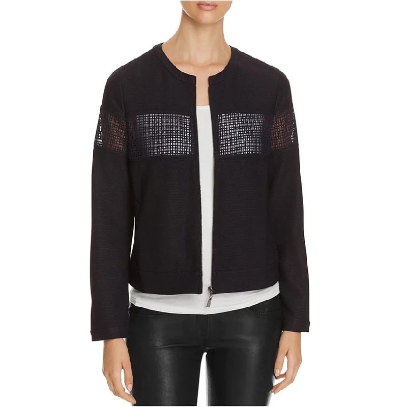 women's lightweight jacket -Finity Womens Mesh Paneled Bomber Jacket