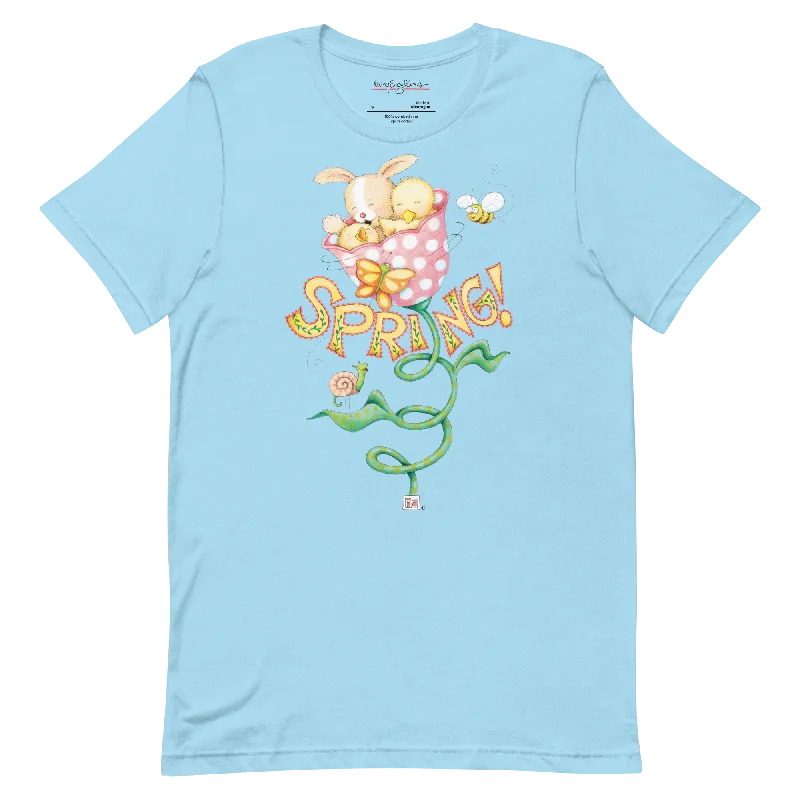 soft touch short sleeve t-shirts for women -Spring Tulip Unisex T-Shirt