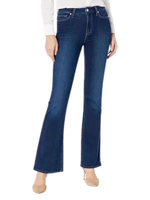 wide-legged retro jeans for ladies -High Rise Laurel Canyon Jeans In Bon Voyage