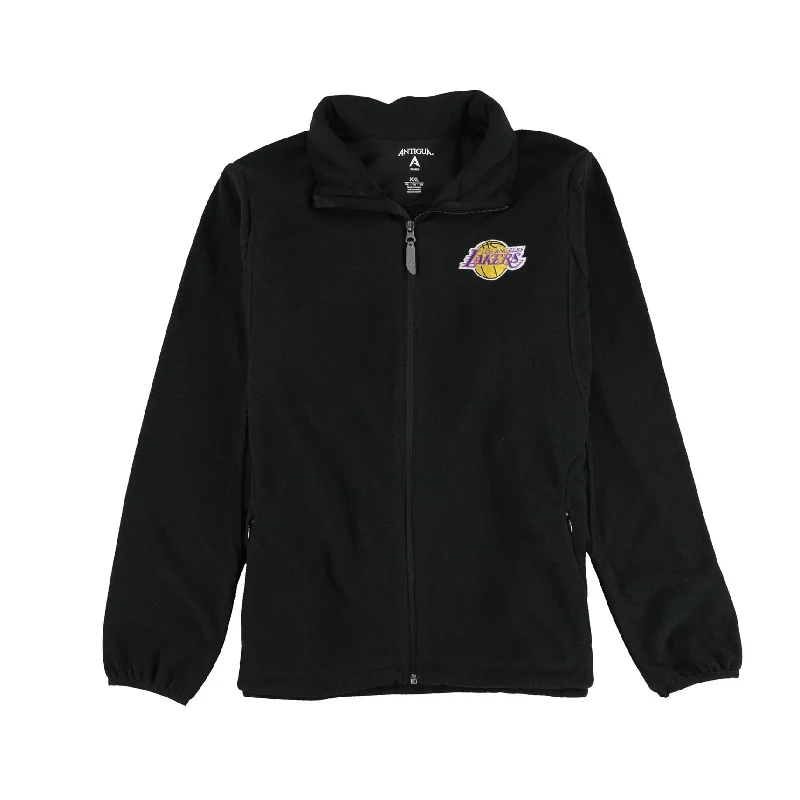 cozy teddy coat for ladies -Antigua Womens Los Angeles Lakers Fleece Jacket