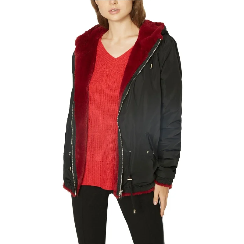 women's varsity bomber jacket -Sanctuary Clothing Womens Reversible Parka Coat