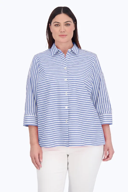 Periwinkle/White Stripe