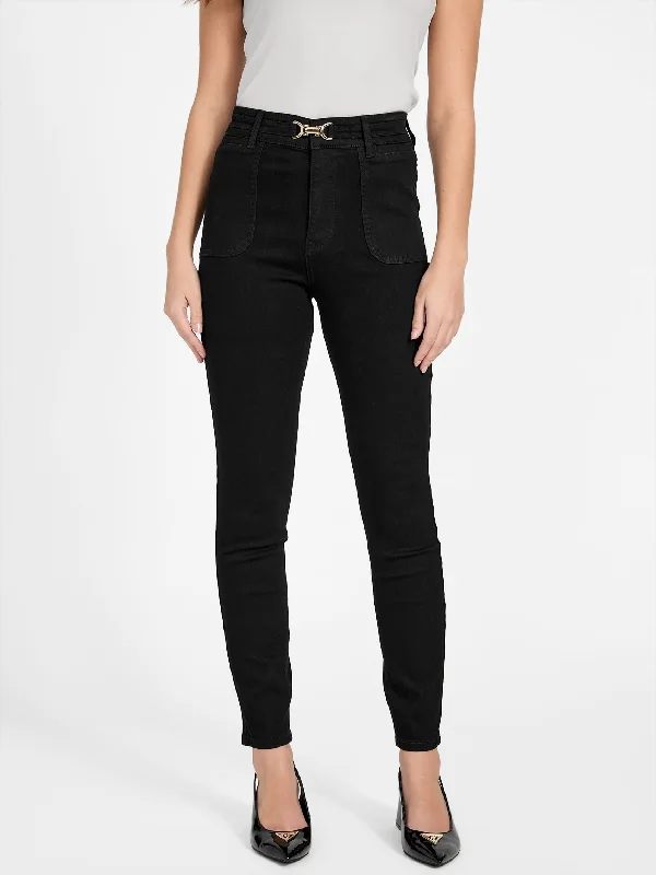 trendy cropped flare jeans for ladies -Eco Dahlia High-Rise Skinny Jeans