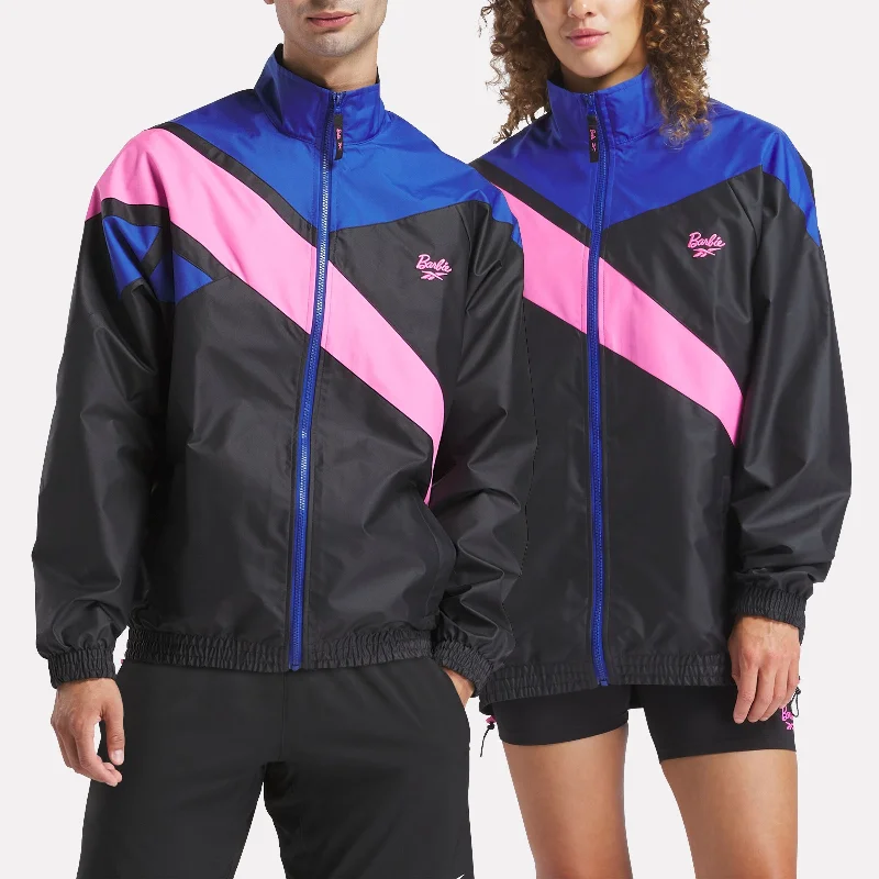 ladies' puffer jacket -Reebok X Barbie Track Jacket Black