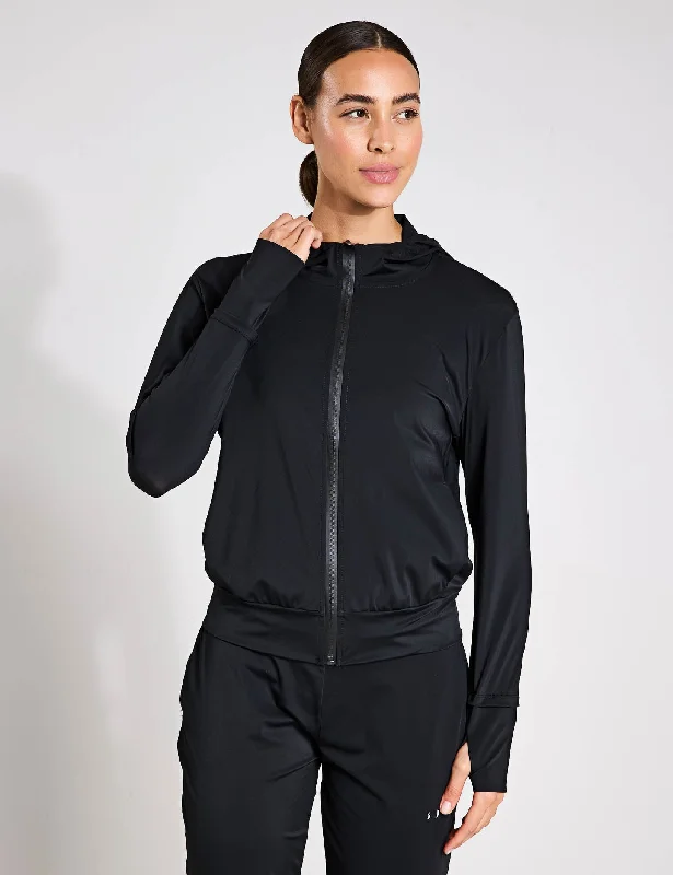 women's varsity bomber jacket -Airla Jacket - Black