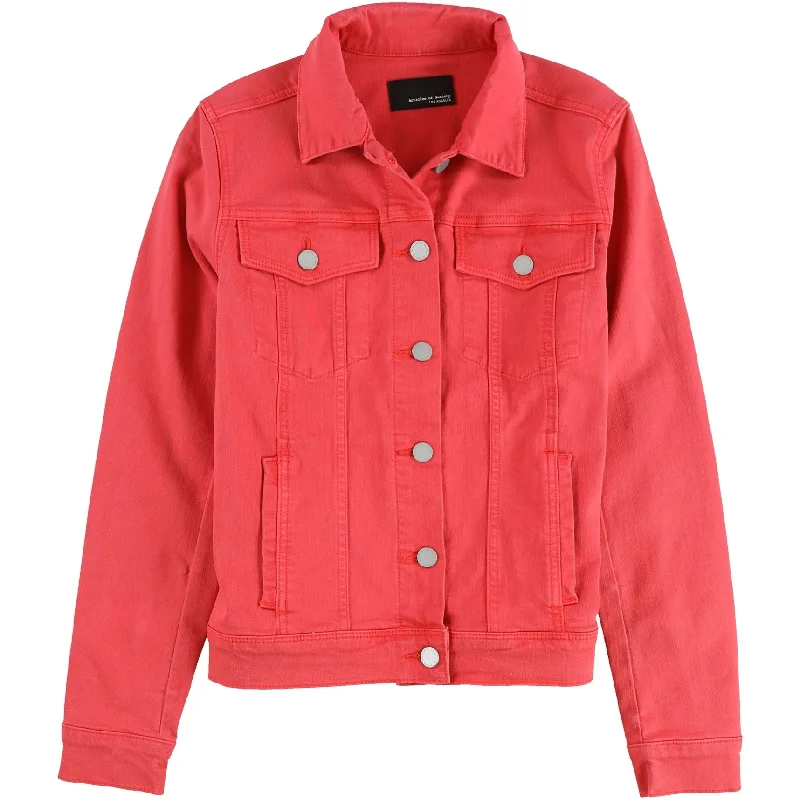 sustainable eco-friendly coat for women -Articles of Society Womens Taylor Jean Jacket, Red, Small