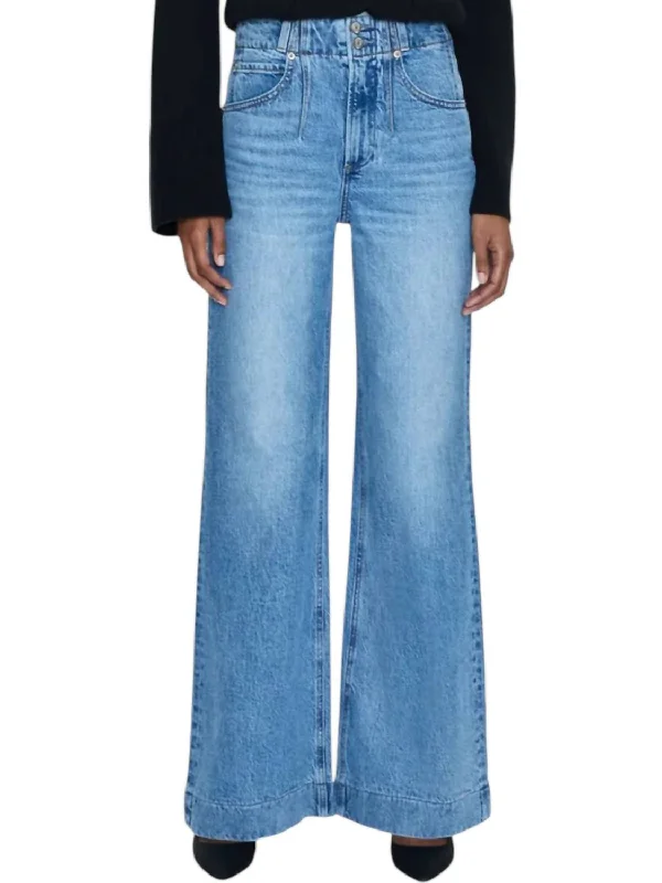 women's lightweight denim trousers -Lana High Rise Wide Leg Jeans In Gallery