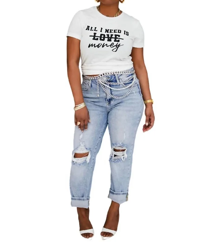 loose straight-leg denim jeans for women -Not Your Average Mom Jeans In Light Denim