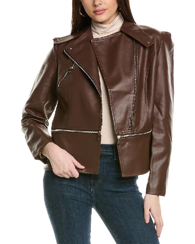 stylish women's blazer -RENE LION Moto Jacket