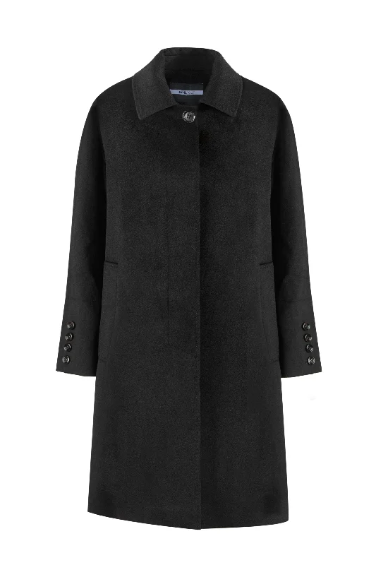 versatile trench coat for ladies -LORO PIANA CASHMERE CLASSIC COAT