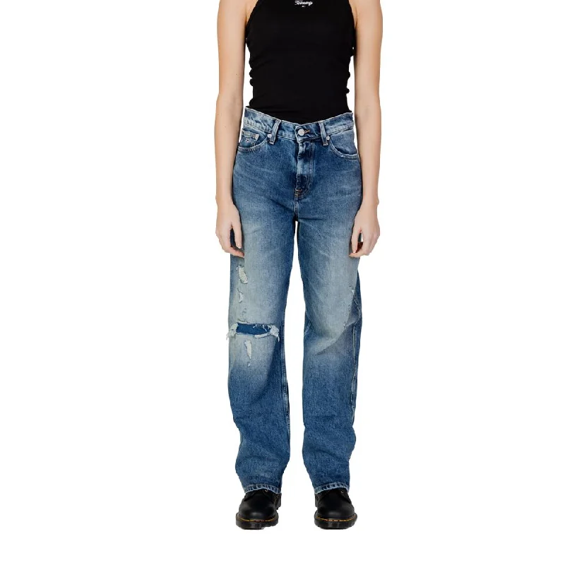 comfy pull-on stretch jeans for women -Tommy Hilfiger Jeans  Recycled Cotton Jeans & Women's Pant