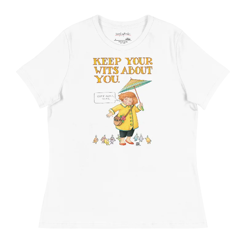 women's short sleeve t-shirt -Keep Your Wits Women's T-Shirt