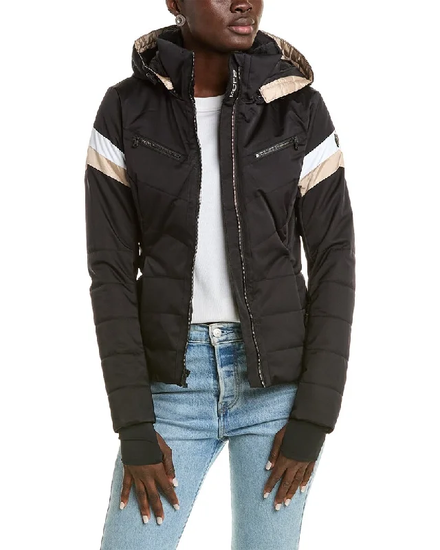 sporty track jacket for women -FERA Ally Luxe Parka