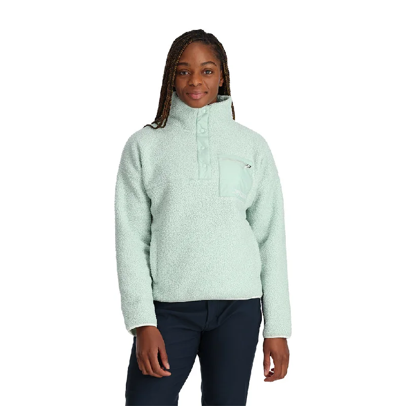 lightweight packable jacket for women -Womens Cloud Pullover - Wintergreen