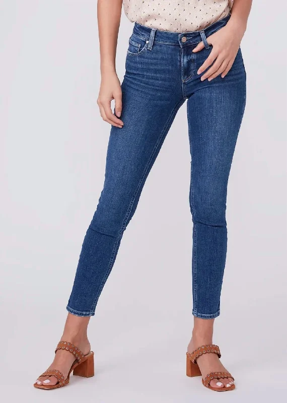 dark-wash tapered jeans for ladies -Verdugo Ankle In Blaine