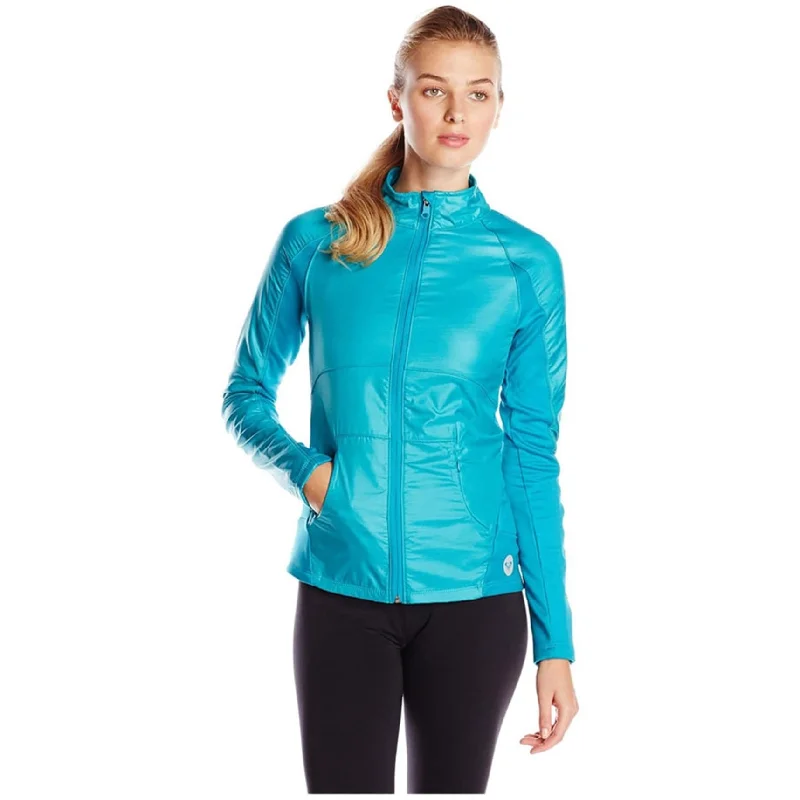 urban style cropped puffer jacket -Roxy Womens Breakline Raglan Track Jacket