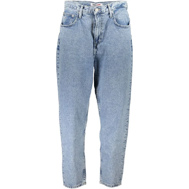 trendy mom jeans for women -Tommy Hilfiger blue Cotton Jeans & Women's Pant