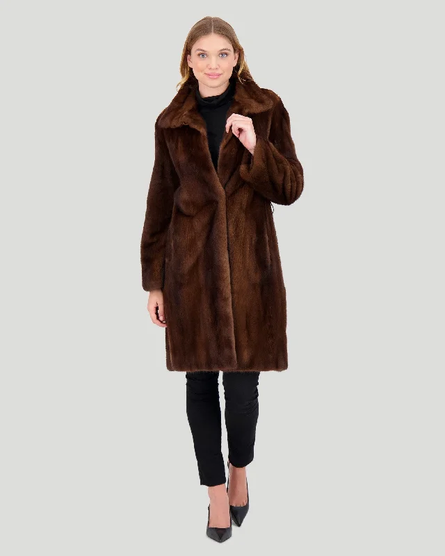 luxury designer winter coat for women -Mink Short Coat