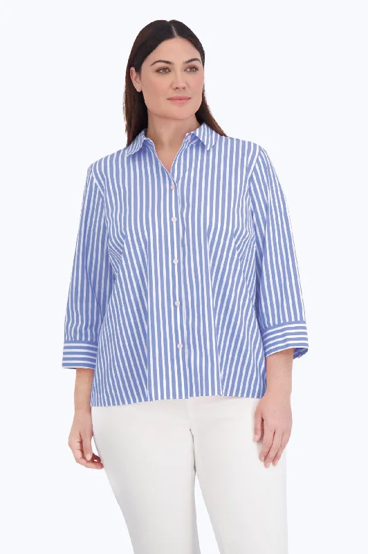 Periwinkle/White Stripe